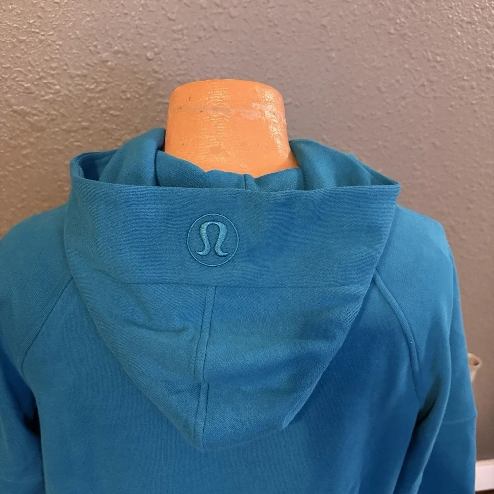 NWT Lululemon Scuba Oversized Side-Slit Hoodie Wmns XS/S Sweatshirt Hawaii Blue - Picture 4 of 7
